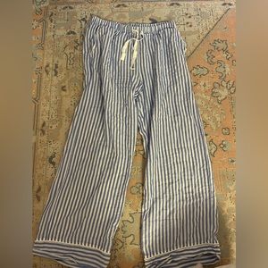 Striped pajama pants